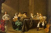 Jacob Duck Card Players and Merry Makers France oil painting reproduction